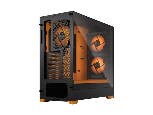 Fractal Design Pop Air RGB - Tower - ATX - sidepanel med vindu (herdet glass) - ingen strømforsyning (ATX) - oransje, blank, tonet - USB/lyd - for ...