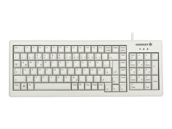 CHERRY XS Complete G84-5200 - Tastatur - PS/2, USB - Fransk - lysegrå