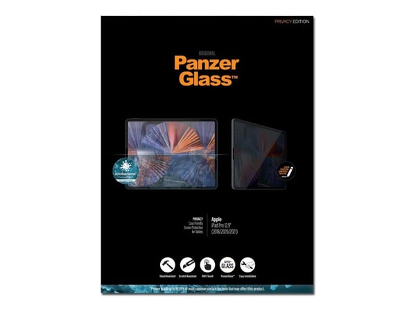 PanzerGlass ® Privacy Screen Protector iPad Pro 12.9? (2018, 2020-2022), Apple, Apple - iPad Pro 12.9'''' (2020), Apple - iPad Pro 12.9 (2021), App...