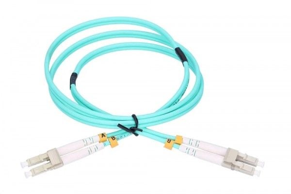 Extralink - Koblingskabel - LC/UPC-multimodus (hann) til LC/UPC-multimodus (hann) - 2 m - 3 mm - fiberoptisk - dupleks - OM3
