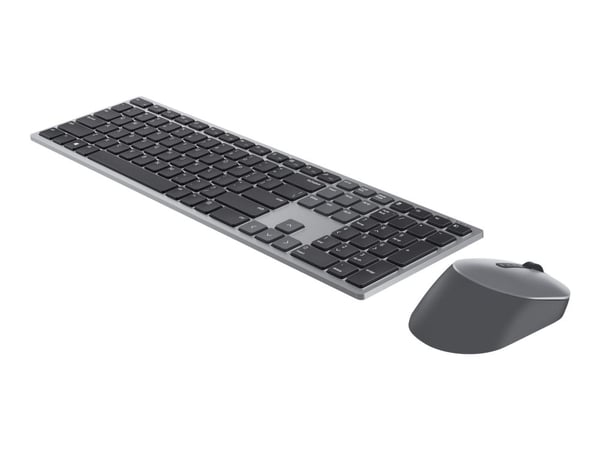 Dell Pro Plus Keyboard and Mouse KM7321W - Sats med tangentbord och mus - trådlös - 2.4 GHz, Bluetooth 5.0 - QWERTZ - tysk - Titan gray - med 3 yea...