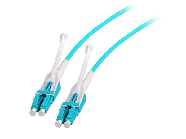 Lanview - Patch-kabel - LC/UPC (hane) till LC/UPC (hane) - 10 m - 3 mm - fiberoptisk - duplex - 150 mikron - OM3 - halogenfri, enhetsstart, snabbko...