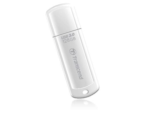 Transcend JetFlash 730 - USB flash-enhet - 128 GB - USB 3.0 - vit