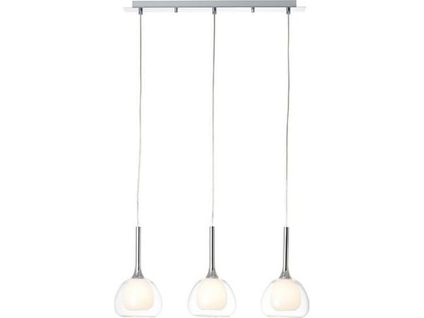 Brilliant Hadan pendellampe transparent, trippel 85573/15