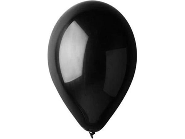 SDM pastellballonger svart nr. 09 100 stk (SDMX0322)
