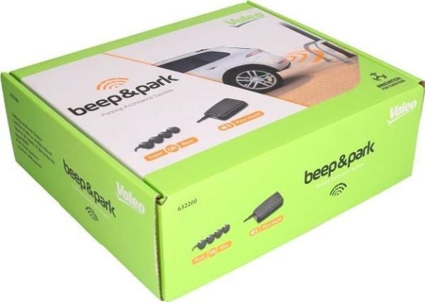 Set of 4 parking sensors 632200 (front and rear), black