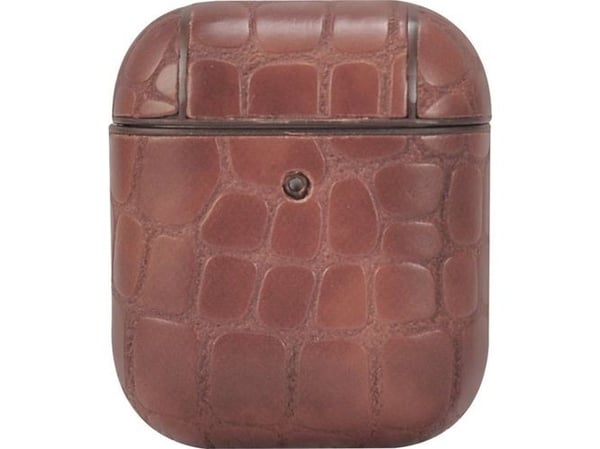 TerraTec Air Box - etui for hodetelefoner - polykarbonat - steinbrun - for Apple AirPods (1. generasjon, 2. generasjon)