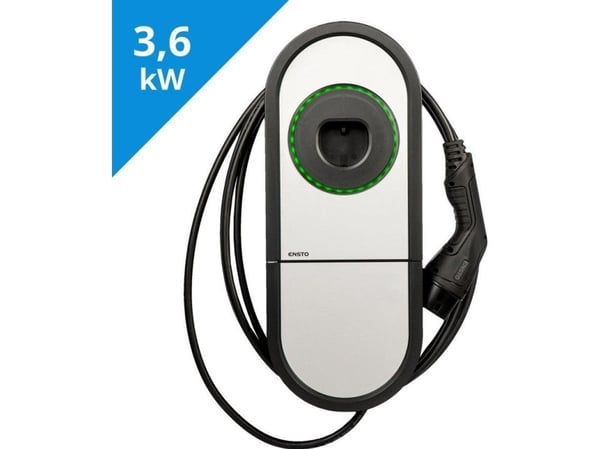 Ensto Vehicle charging station Ensto One Home 16A 3.6kW 230V Type2 cable RCBO IP54 EVH161-HCR00