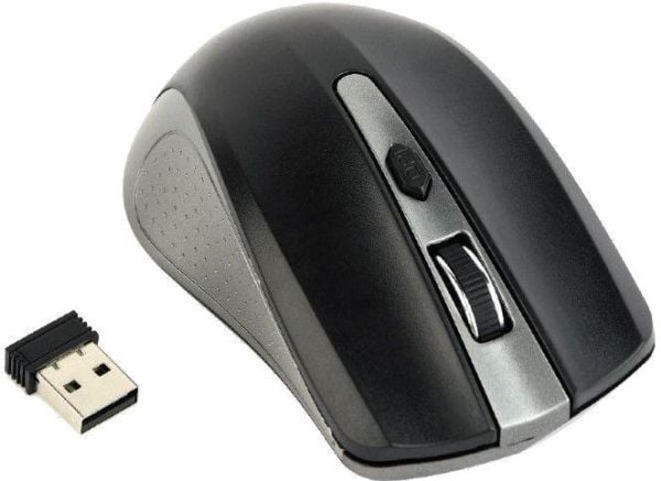 Gembird MUSW-4B-04-GB - Hiiri - optinen - 4 painiketta - langaton - 2,4 GHz - langaton vastaanotin (USB) - musta, avaruusharmaa - läpipainopakkaus ...