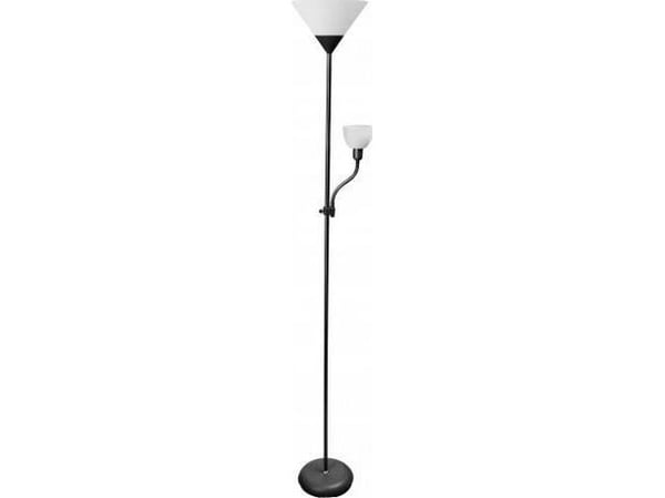 GTV gulvlampe Benfica 60W E27+E14 svart
