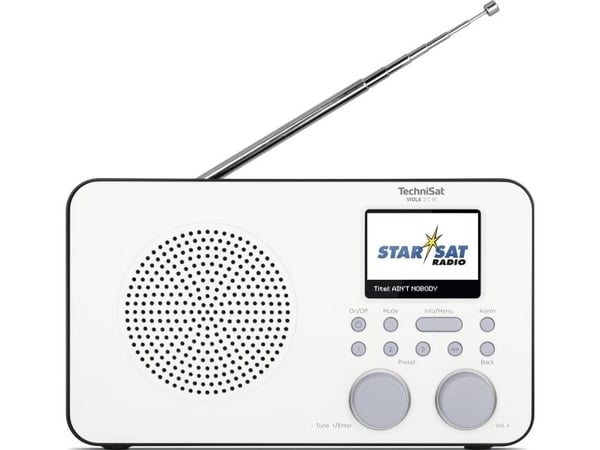 TechniSat Viola 2 C IR - Bærbar DAB-radio - 3 watt - svart, hvit