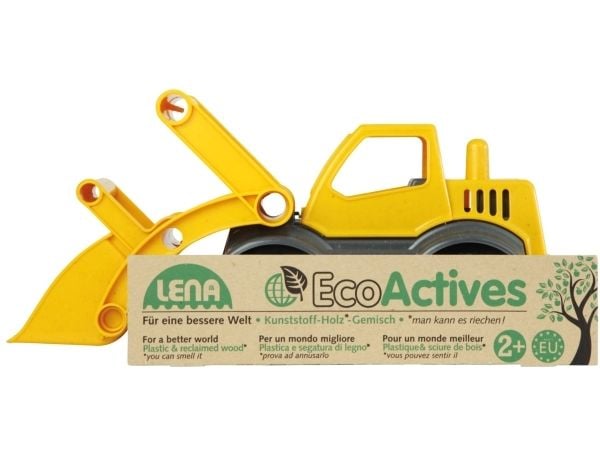 Lena EcoActives 04212, Traktor, 2 År, Plast, Trä, Svart, Grå, Gul
