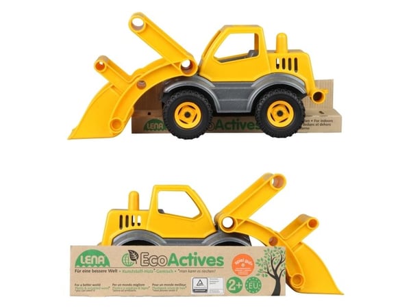 Lena EcoActives 04212, Traktor, 2 År, Plast, Trä, Svart, Grå, Gul