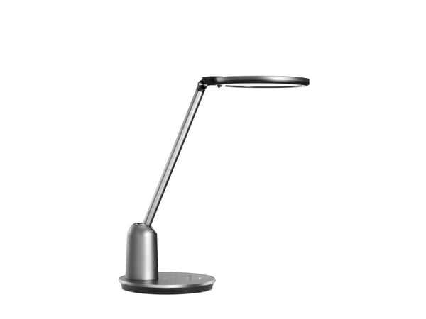 Philips Funksjonell Einstein-skrivebordslampe, Mørkegrå, Metall, Soverom, Stue, Kontor, Tidsriktig, IP20, II