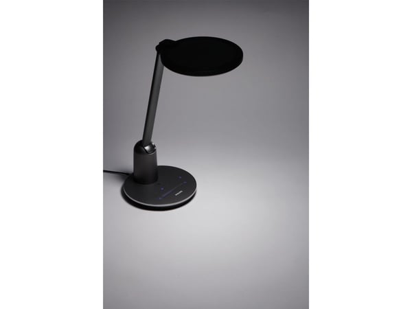 Philips Funksjonell Einstein-skrivebordslampe, Mørkegrå, Metall, Soverom, Stue, Kontor, Tidsriktig, IP20, II