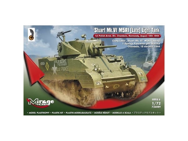Mirage Lett stridsvogn Stuart MkVI M5A1 (726089)