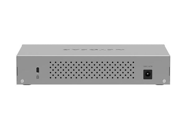 NETGEAR MS108UP, Uhåndtert, 2.5G Ethernet (100/1000/2500), Full tosidig, Strøm over Ethernet (PoE), Kan monteres på vegg