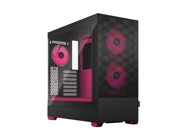 Fractal Design Pop Air RGB - Tower - ATX - sidepanel med vindu (herdet glass) - ingen strømforsyning (ATX) - magenta, tonet, blank - USB/lyd - for ...