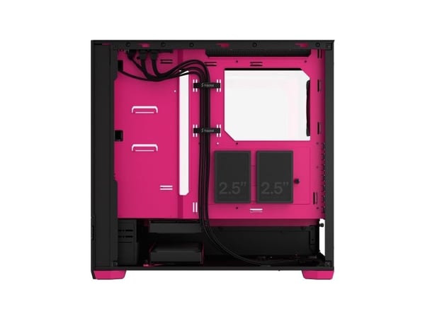 Fractal Design Pop Air RGB - Tower - ATX - sidepanel med vindu (herdet glass) - ingen strømforsyning (ATX) - magenta, tonet, blank - USB/lyd - for ...