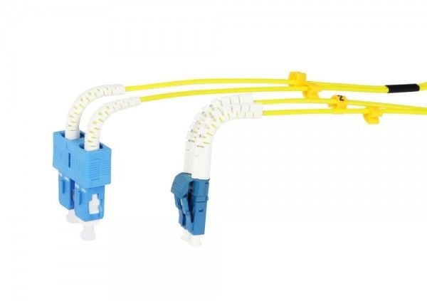 LWL2FiberPatchk 10mtrLCSC 9125um OS2 AD2mm fleksibel anti-knekkhylse Synergy 21
