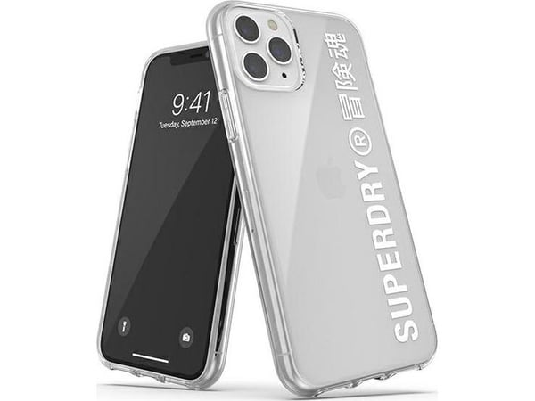 Deklas SUPERDRY SNAP CASE CLEAR til iPhone 11 PRO MAX, transparent / blå