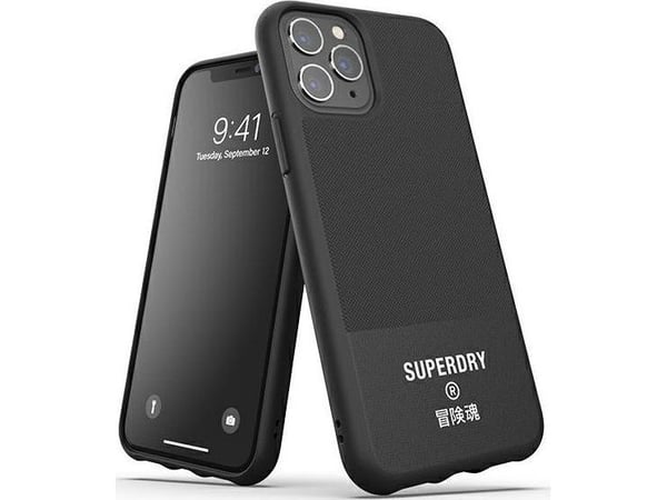 SuperDry Moulded Canvas iPhone 11 Pro Ma x Case czarny/black 41550
