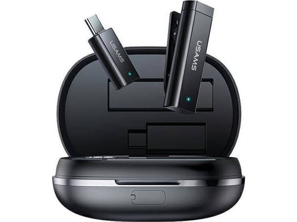 USAMS ENC 2.4G trådløs Lavalier-mikrofon USB-C ZB243MKF01 (US-ZB243)