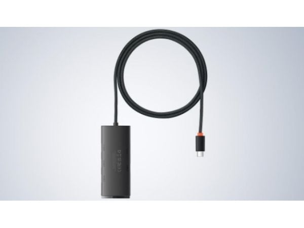 HUB USB Baseus Lite -sarja 1 x USB-C + 4 x USB-A 3.0 (WKQX030401)