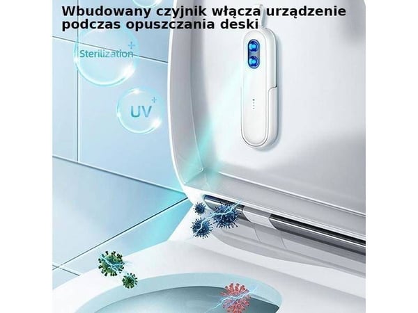 USAMS UV-C wc-desinfiointilamppu manuaalinen sterilointilaite valkoinen/valkoinen ZB210XDH01 (US-ZB210)