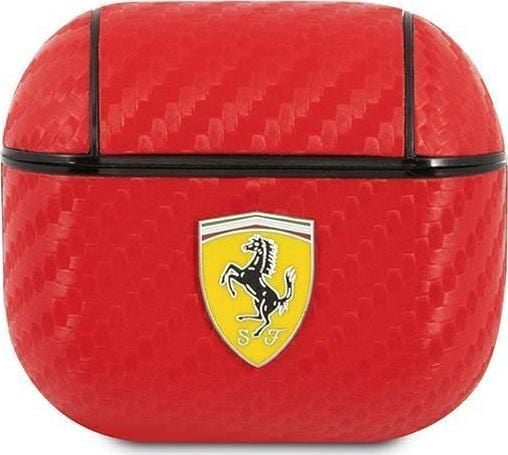 Ferrari FESA3CARE AirPods 3 deksel rød/rød On Track PU Carbon