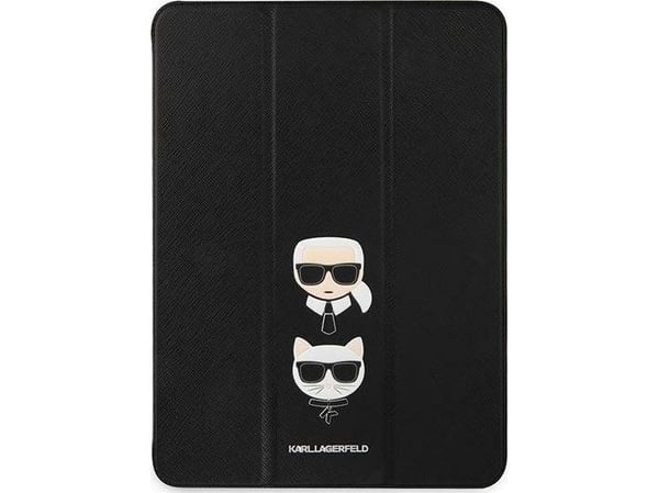 Karl Lagerfeld KLFC12OKCK iPad 12,9" Pro 2021 bokomslag svart/svart Saffiano Karl &Choupette