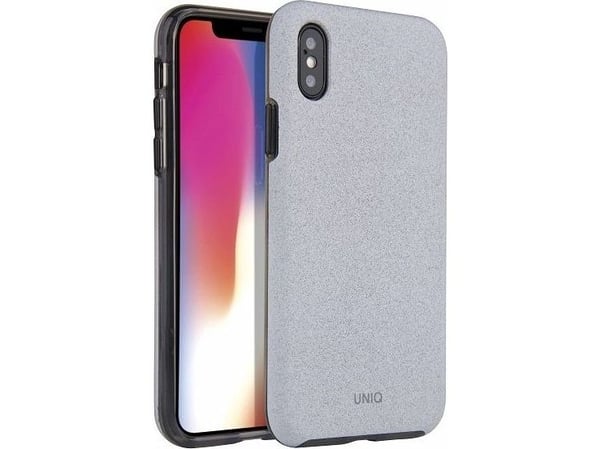 Etui UNIQ etui Lithos iPhone Xs Max lysegrå/lysegrå