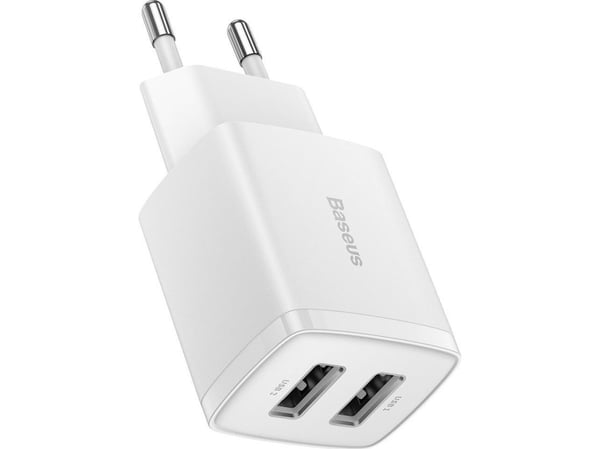 Baseus Compact, inomhus, AC, 5 V, Vit