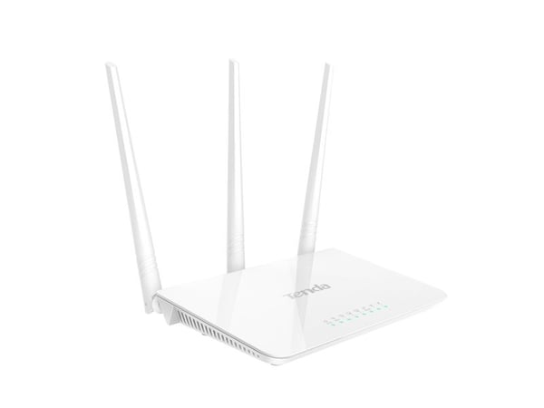 Tenda F3, Wi-Fi 4 (802.11n), Ethernet/bredbåndsforbindelse, Hvit, Frittstående router