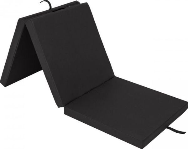 Hobbygarden gymnastikkmatte 3-delt Alex 180 x 60 x 6 cm sort