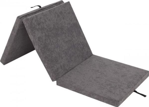 Hobbygarden treningsmatte 3-delt Ben 180 x 65 x 6 cm grå