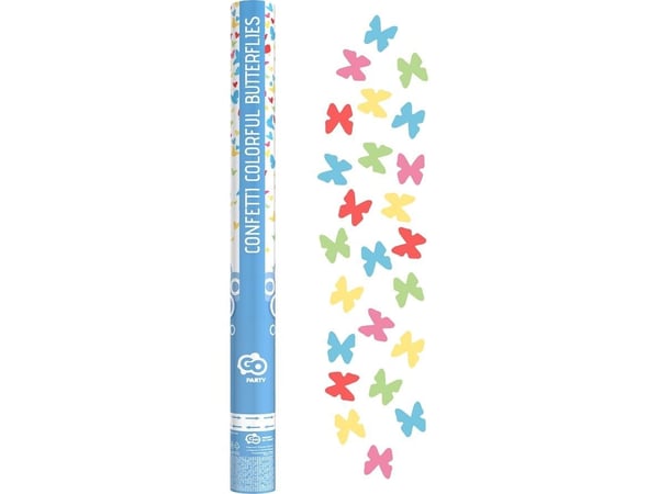 Konfetti pneumatisk "Fargerike sommerfugler" 60 cm KPKMO60-YK