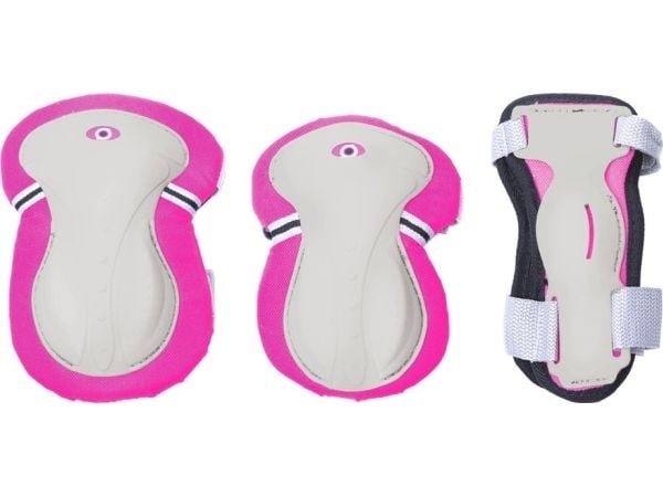 GLOBBER sett med kne- og albueskjermer, rosa Junior XS RANGE B (25–50 kg), 541-310 GLOBBER sett med kne- og albueskjermer, rosa Junior XS RANGE B (25–50 kg), 541-310