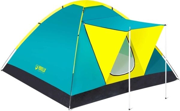 Bestway 68088, Kuppeltelt, 3 person(er), Myggnett, Sort, Blå, Gult