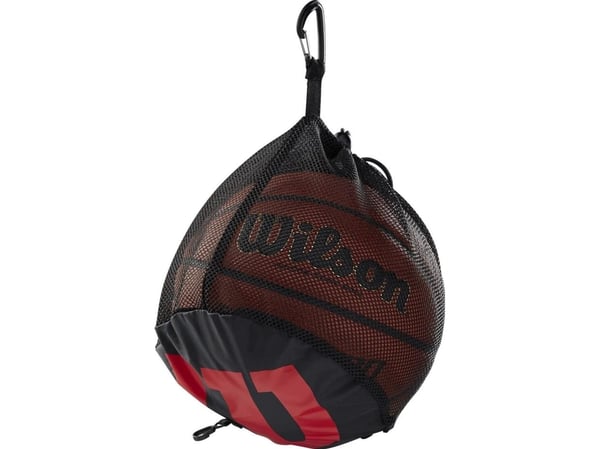 Wilson Worek Single Basketball Bag WTB201910 Czarne One size Wilson Worek Single Basketball Bag WTB201910 Czarne One size