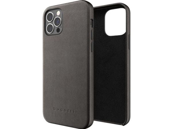 Bugatti Porto Full Wrap Apple iPhone 12 Pro Max-etui Svart 42646