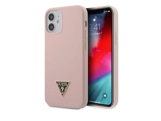 GUESS GUHCP12SLSTMLP, Suojus, Apple, iPhone 12 Mini, 13,7 cm (5.4"), Vaaleanpunainen