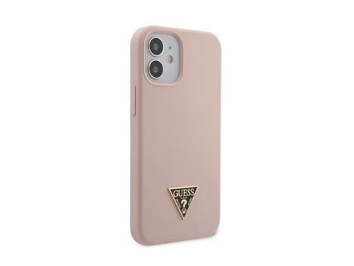 GUESS GUHCP12SLSTMLP, Etui, Apple, iPhone 12 Mini, 13,7 cm (5.4"), Rosa