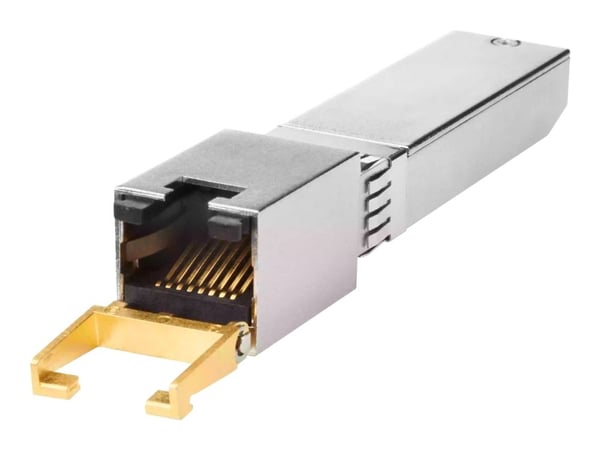 HPE - SFP+ transceivermodul - 10GbE - 10GBase-T - RJ-45 - opp til 30 m - for HPE SN2010M 25GbE; Virtual Connect Flex-10/10D, FlexFabric 10Gb/24-Port