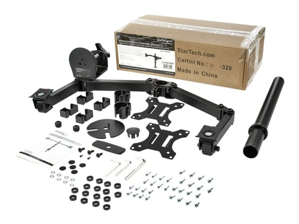 StarTech.com ARMDUAL2, Puristin, 16 kg, 81,3 cm (32"), 100 x 100 mm, Korkeudensäätö, Musta