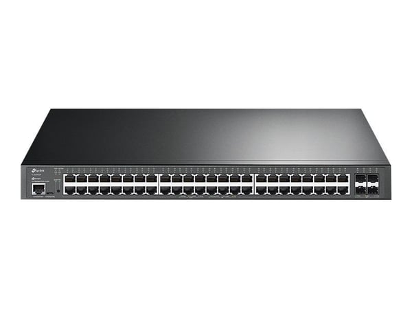 TP-Link JetStream TL-SG3452XP V1 - Switch - L2+ - Styrt - 48 x 10/100/1000 (PoE+) + 4 x 10 Gigabit SFP+ - rackmonterbar - PoE+ (500 W)