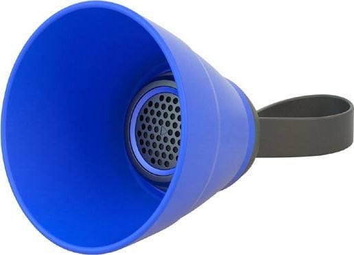 YZSY Bluetooth-høyttaler SALI 1.0, 3W, blå, volumkontroll, sammenleggbar, vanntett
