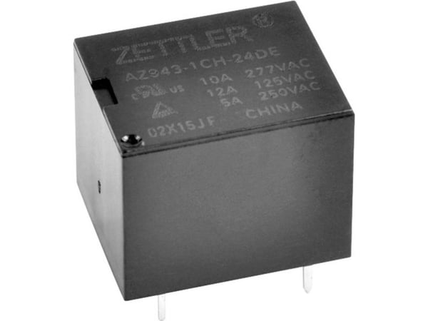 Zettler Electronics AZ943-1AH-24DEFGW printrelé 24 V/DC 15, 1 x slttekontakt (1 stk) Zettler Electronics AZ943-1AH-24DEFGW printrelé 24 V/DC 15, 1 x slttekontakt (1 stk)