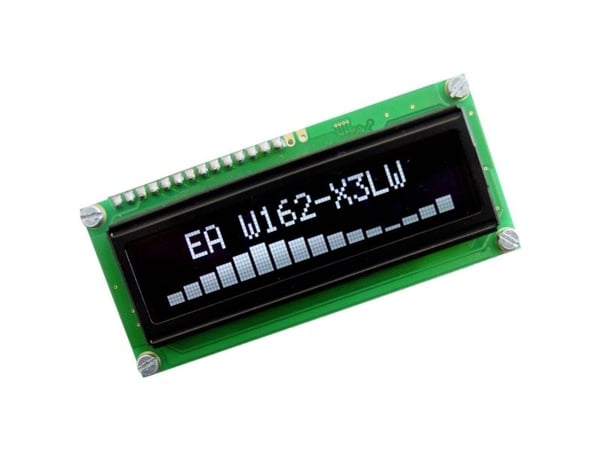 DISPLAY VISIONS OLED-display vit 5,55 mm 3,3 V / 5 V, teckenhöjd 2 EAW162-X3LW