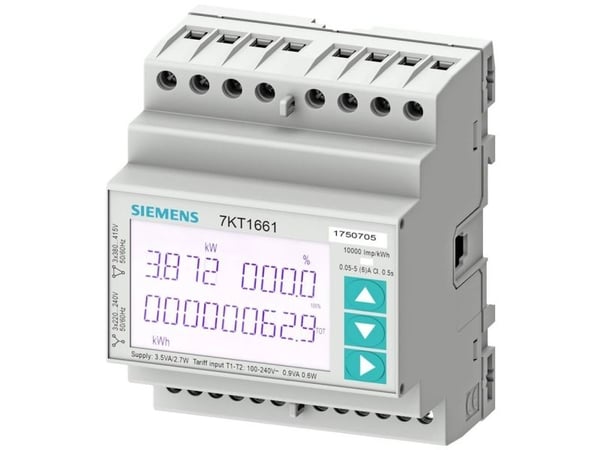 Siemens 7KT1672, Starkström, kWh, IP40, 100 A, 286 g, 285 g